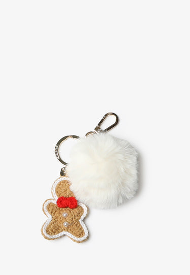 PORTACHIAVI SPARKLY - OFF WHITE